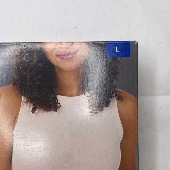 DKNY Ribbed Tank and Woven Shorts in Pink and White - Picture 5 of 8